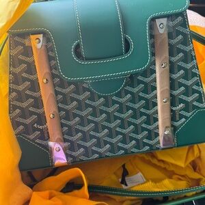 Goyard Emerald and Ebony Tote
